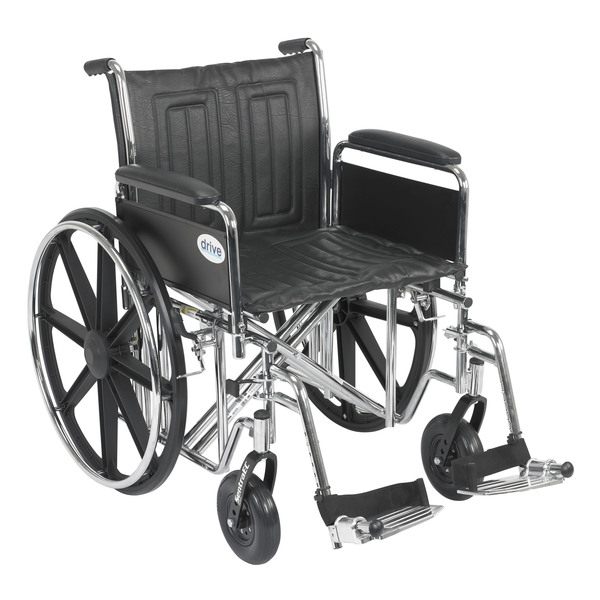 Drive Medical Sentra EC Heavy Duty Wheelchair - 20" Seat std20ecdfahd-sf